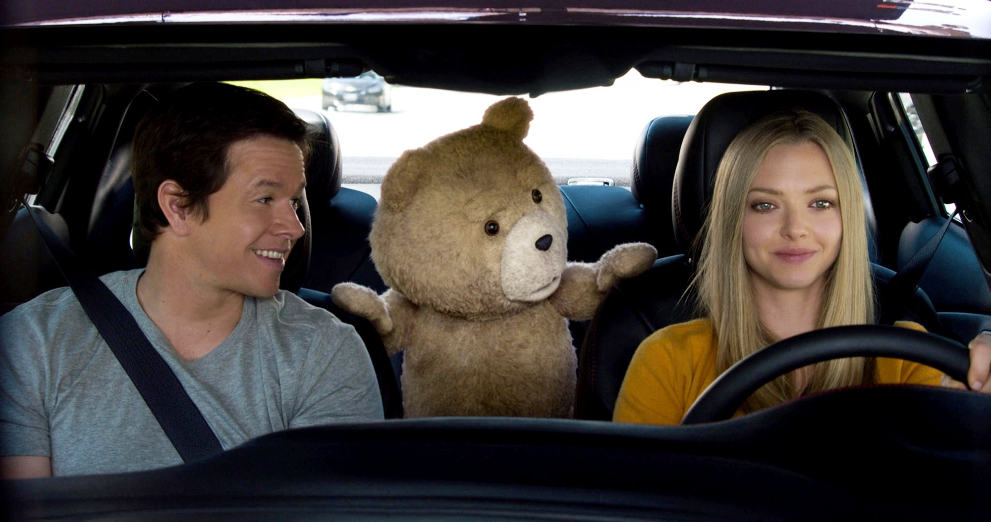 Mark Wahlberg, Ted and Amanda Seyfried in Universal Pictures' Ted 2 (2015)