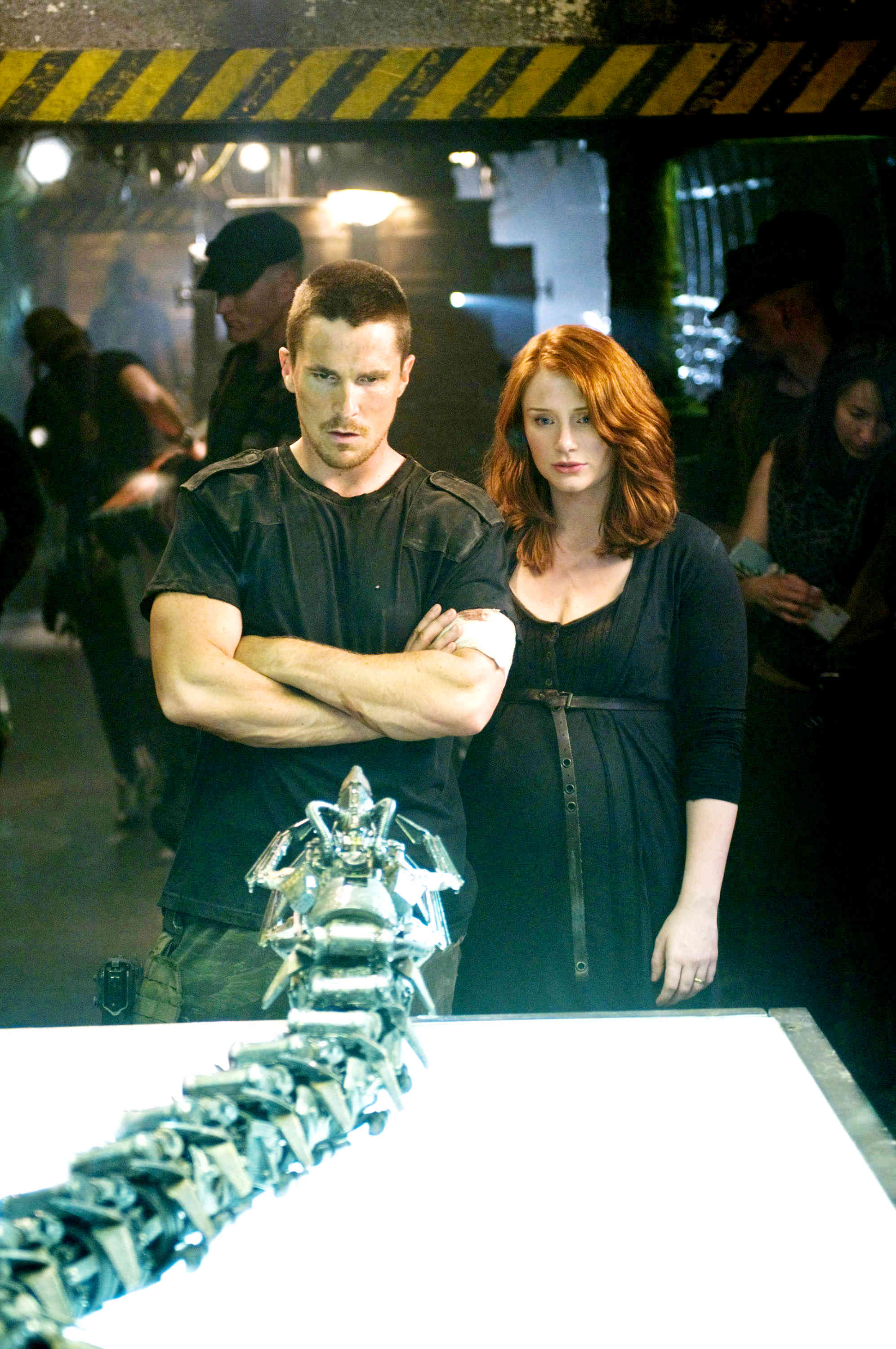 Christian Bale stars as John Connor and Bryce Dallas Howard stars as Kate Connor in Warner Bros. Pictures' Terminator Salvation (2009). Photo credit by Richard Foreman.