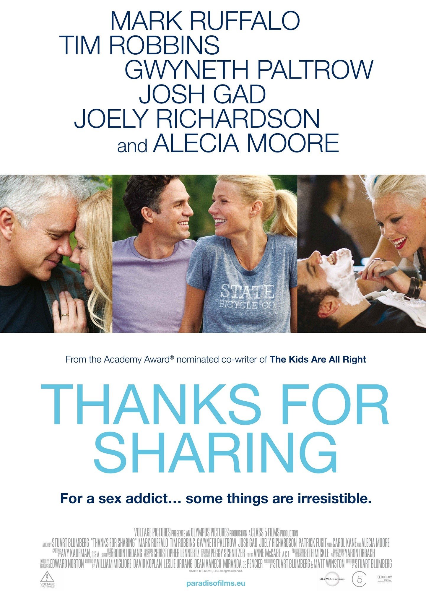 Poster of Lionsgate Films' Thanks for Sharing (2013)