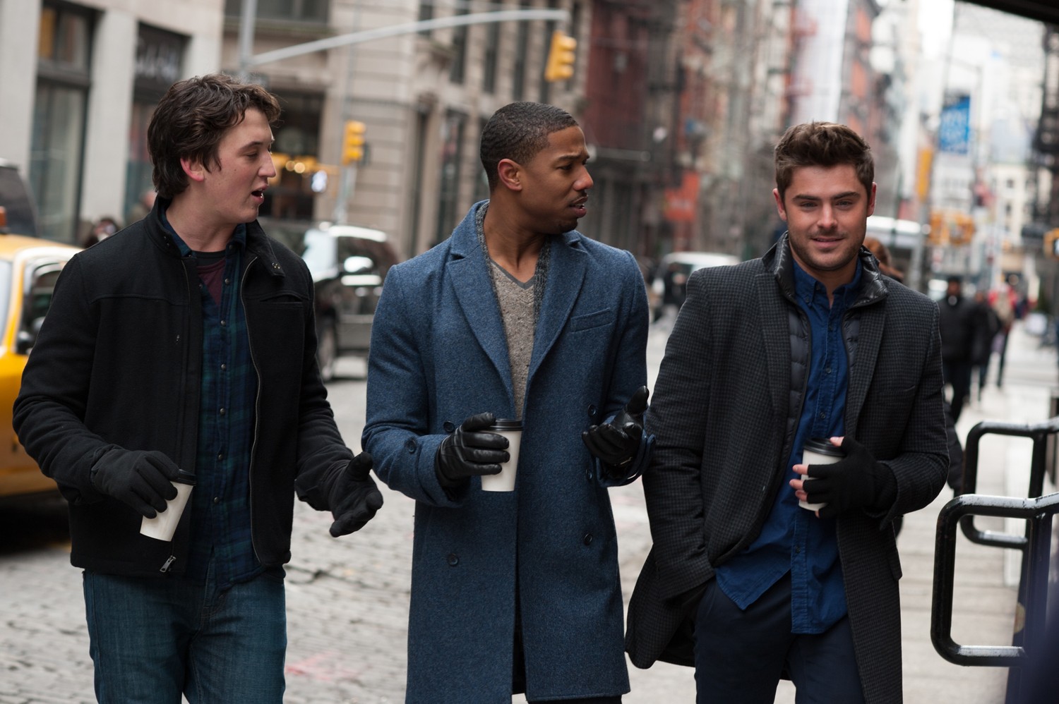 Miles Teller, Michael B. Jordan and Zac Efron in FilmDistrict's That Awkward Moment (2014)