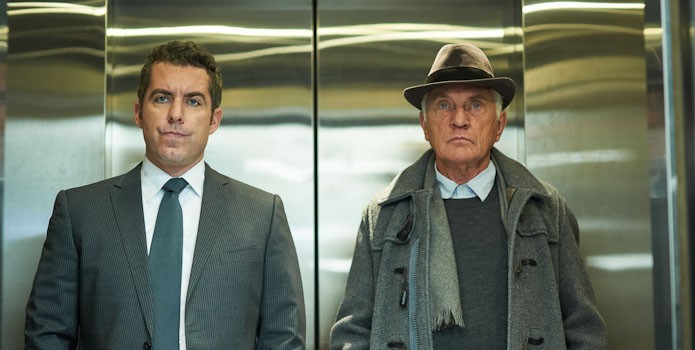 Jason Jones and Terence Stamp in RADiUS-TWC's The Art of the Steal (2014)
