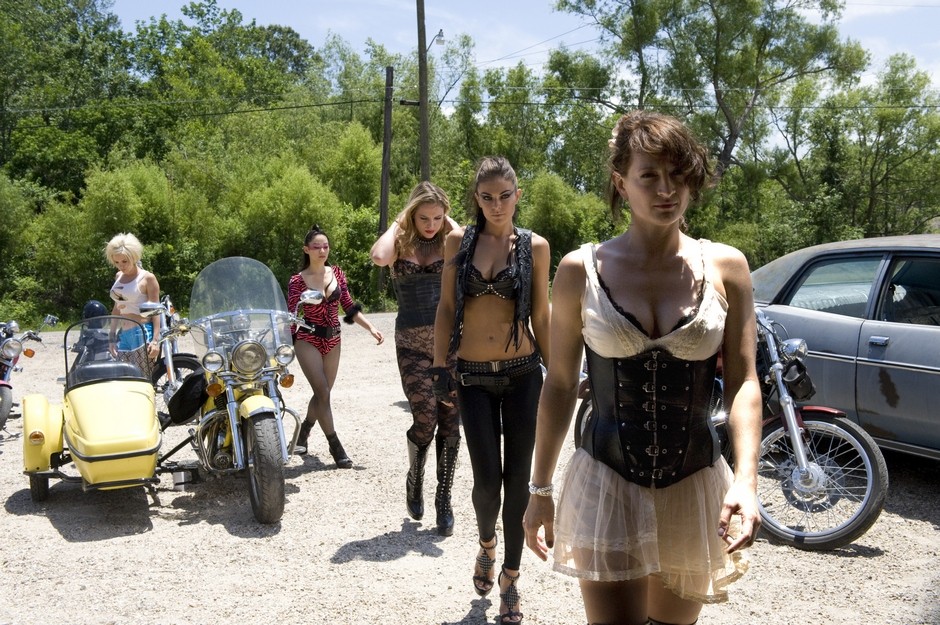 Brea Grant, Arden Cho, Agnes Bruckner, Serinda Swan and Zoe Bell in Phase 4 Films' The Baytown Outlaws (2013)