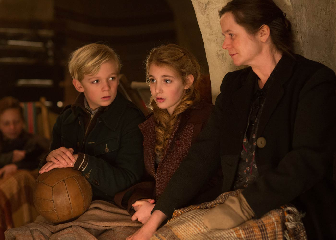 Nico Liersch, Sophie Nelisse and Emily Watson in 20th Century Fox's The Book Thief (2013)