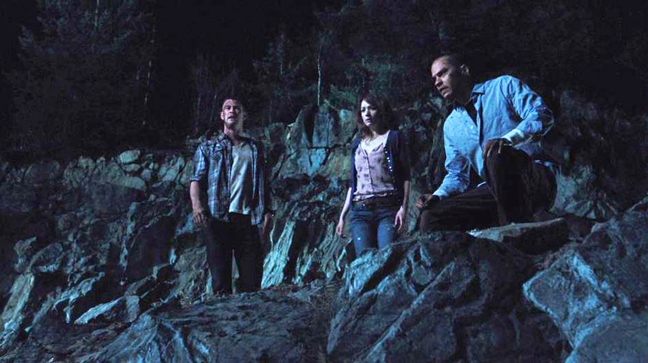 Chris Hemsworth, Kristen Connolly and Jesse Williams in Lionsgate Films' The Cabin in the Woods (2012)
