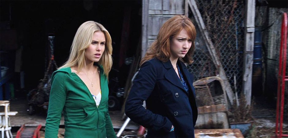 Anna Hutchison stars as Jules Louden and Kristen Connolly stars as Dana Polk in Lionsgate Films' The Cabin in the Woods (2012)