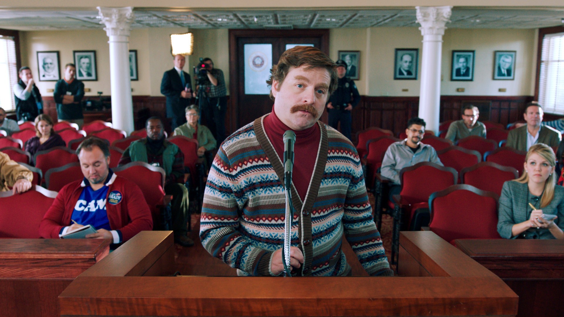 Zach Galifianakis stars as Marty Huggins in Warner Bros. Pictures' The Campaign (2012)