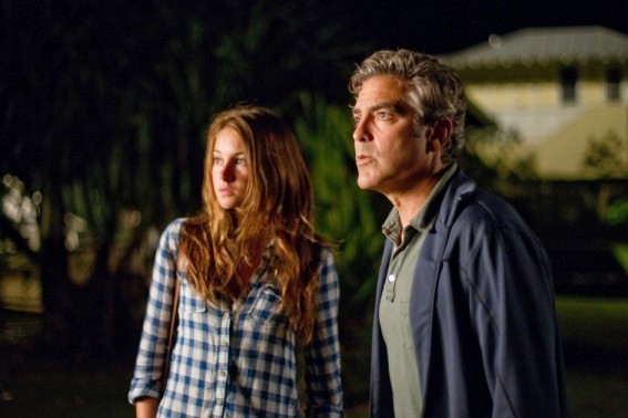 Shailene Woodley stars as Alexandra and George Clooney stars as Matt King in Fox Searchlight Pictures' The Descendants (2011)