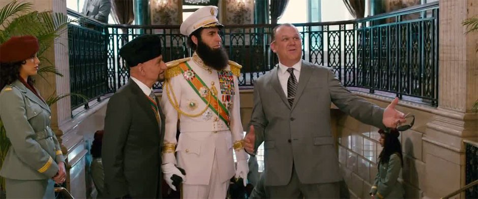 Ben Kingsley, Sacha Baron Cohen and John C. Reilly in Paramount Pictures' The Dictator (2012)