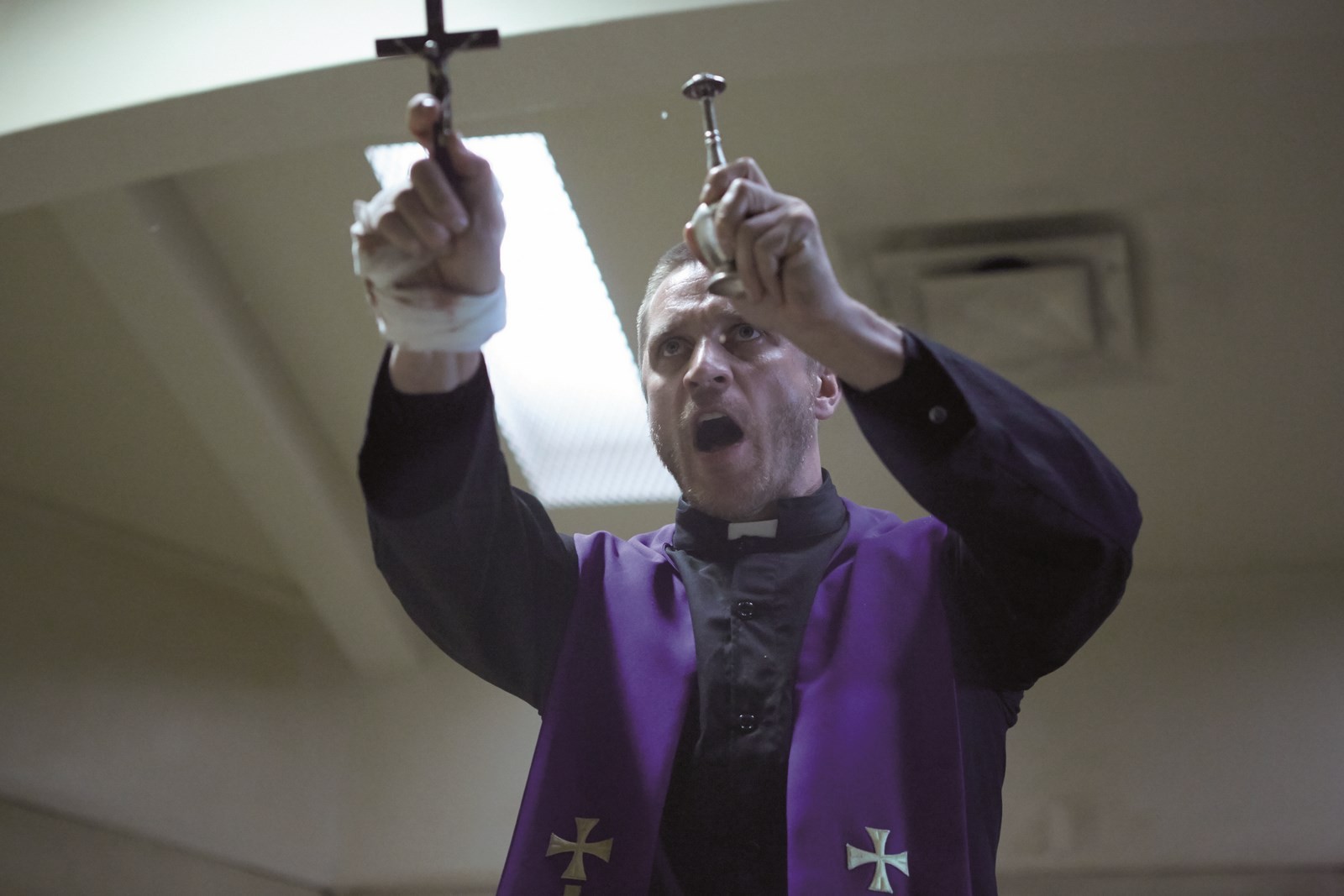 Devon Sawa stars as Father John Barrow in 20th Century Fox Home Entertainment's The Exorcism of Molly Hartley (2015)