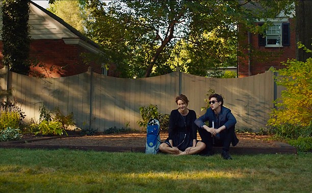 Shailene Woodley stars as Hazel Grace Lancaster and Nat Wolff stars as Isaac in 20th Century Fox's The Fault in Our Stars (2014)