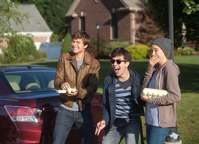 Ansel Elgort, Nat Wolff and Shailene Woodley in 20th Century Fox's The Fault in Our Stars (2014)