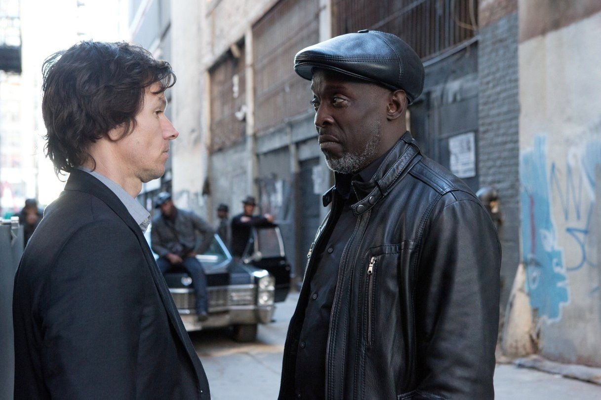 Mark Wahlberg stars as Jim Bennett and Michael K. Williams stars as Neville Baraka in Paramount Pictures' The Gambler (2014). Photo credit by Claire Folger.