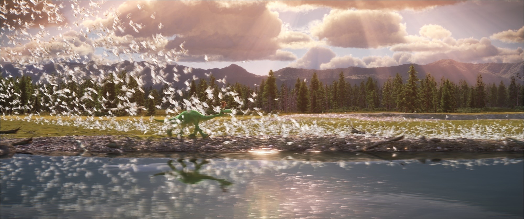A scene from Walt Disney Pictures' The Good Dinosaur (2015)