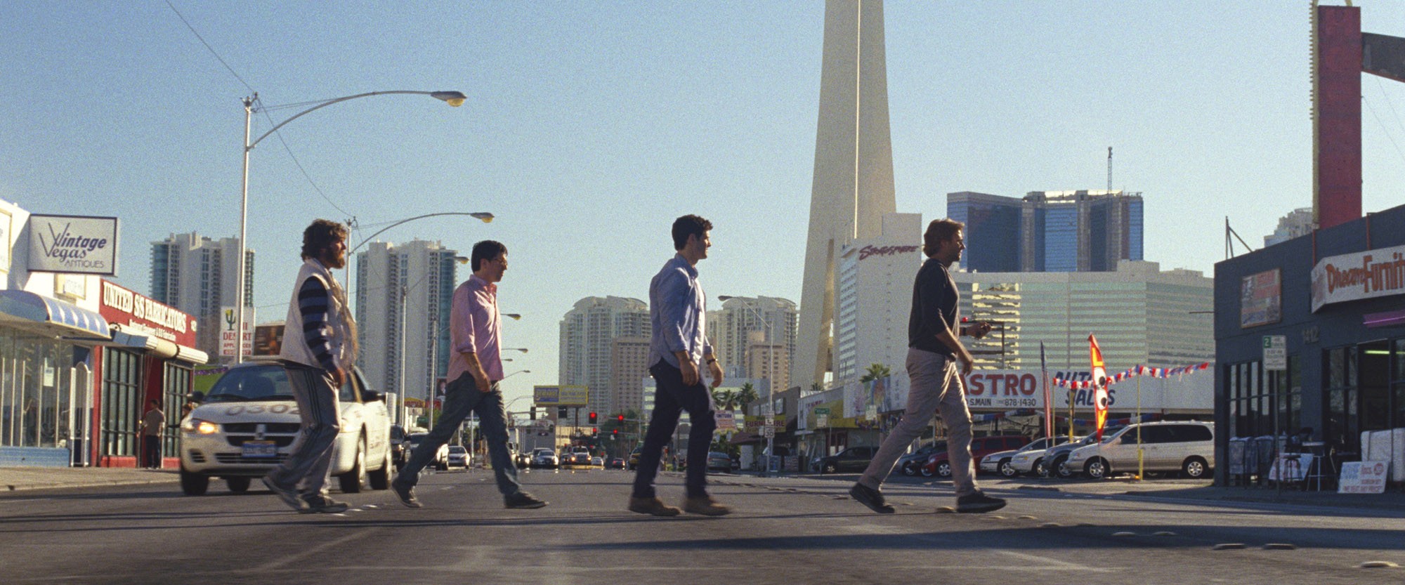 Zach Galifianakis, Ed Helms, Justin Bartha and Bradley Cooper in Warner Bros. Pictures' The Hangover Part III (2013)