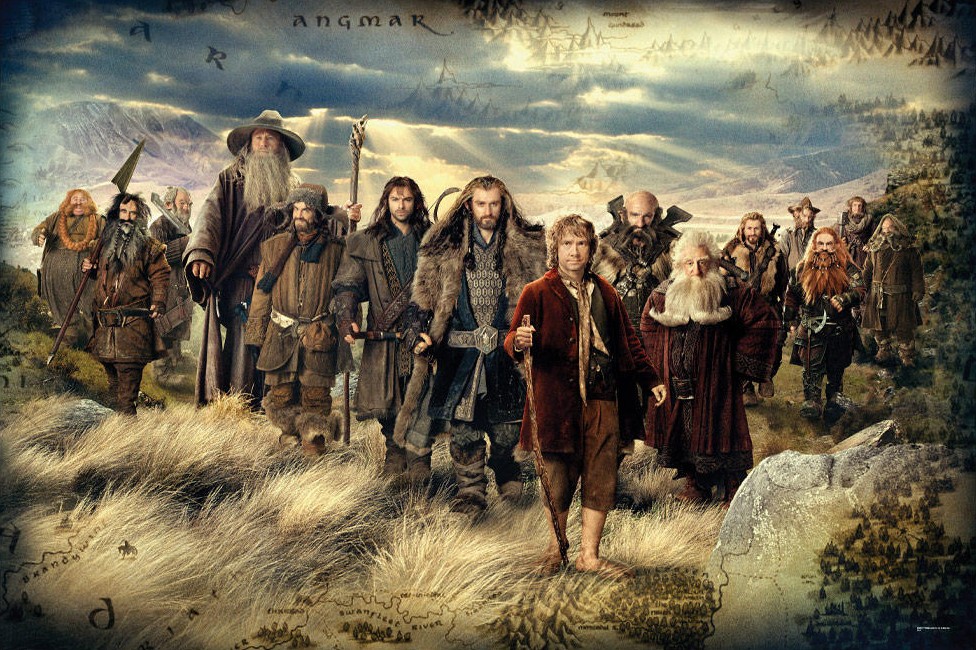 Stephen Hunter, William Kircher, Mark Hadlow, Ian McKellen, James Nesbitt, Aidan Turner, Richard Armitage, Martin Freeman, Graham McTavish, Ken Stott, Dean O'Gorman, Jed Brophy, Peter Hambleton, Adam Brown and John Callen in Warner Bros. Pictures' The Hobbit: An Unexpected Journey (2012)