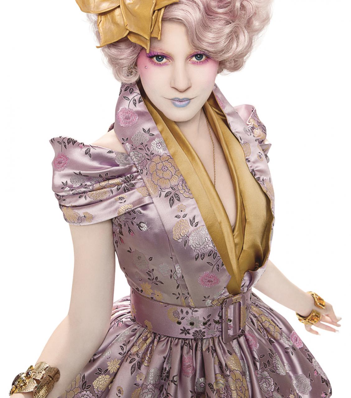 Elizabeth Banks stars as Effie Trinket in Lionsgate Films' The Hunger Games (2012)