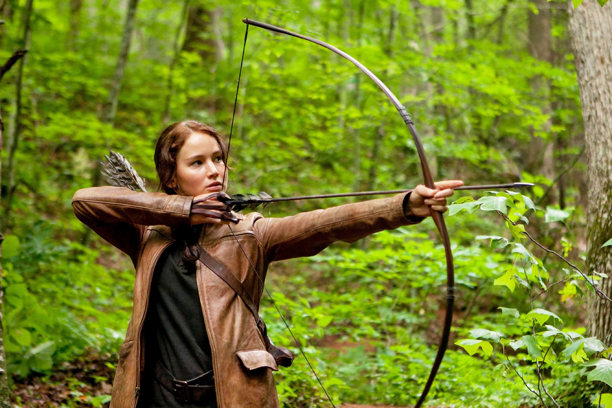 Jennifer Lawrence stars as Katniss Everdeen in Lionsgate Films' The Hunger Games (2012)