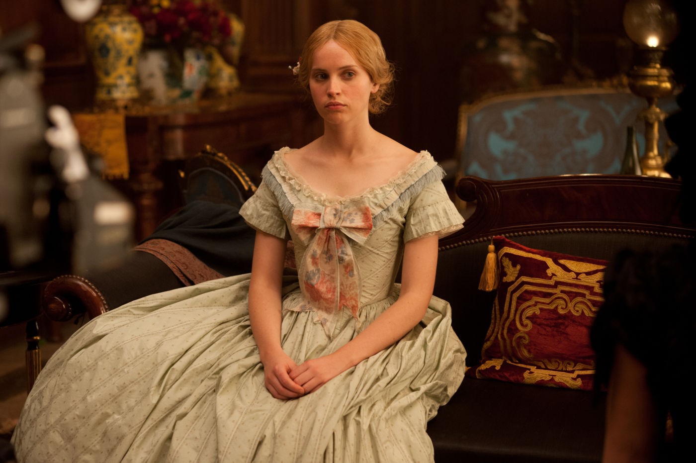 Felicity Jones stars as Nelly Ternan in Sony Pictures Classics' The Invisible Woman (2013). Photo credit by David Appleby.