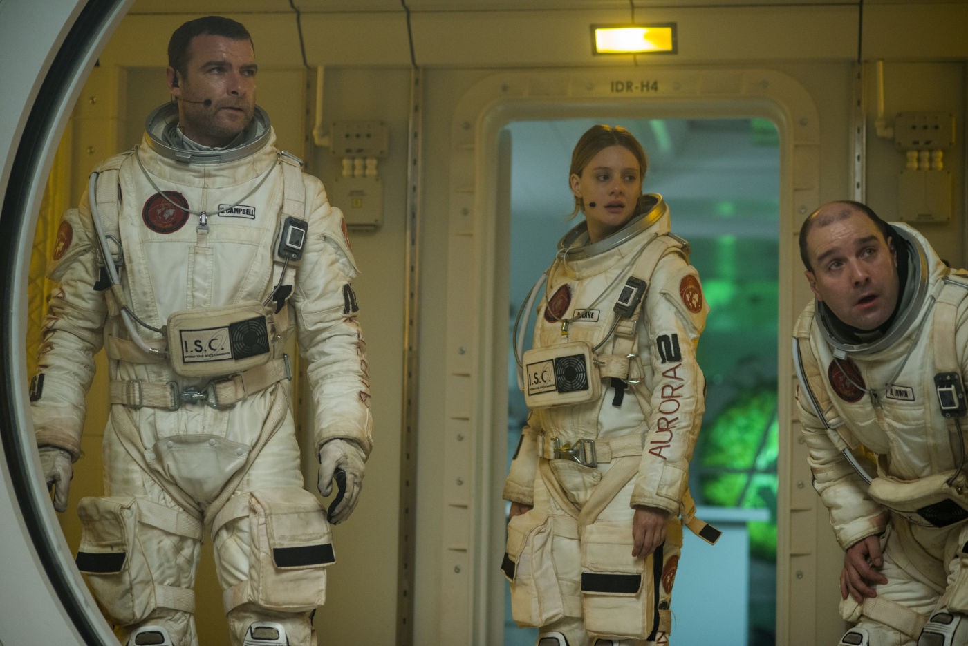 Liev Schreiber, Romola Garai and Johnny Harris in Magnolia Pictures' The Last Days on Mars (2013)