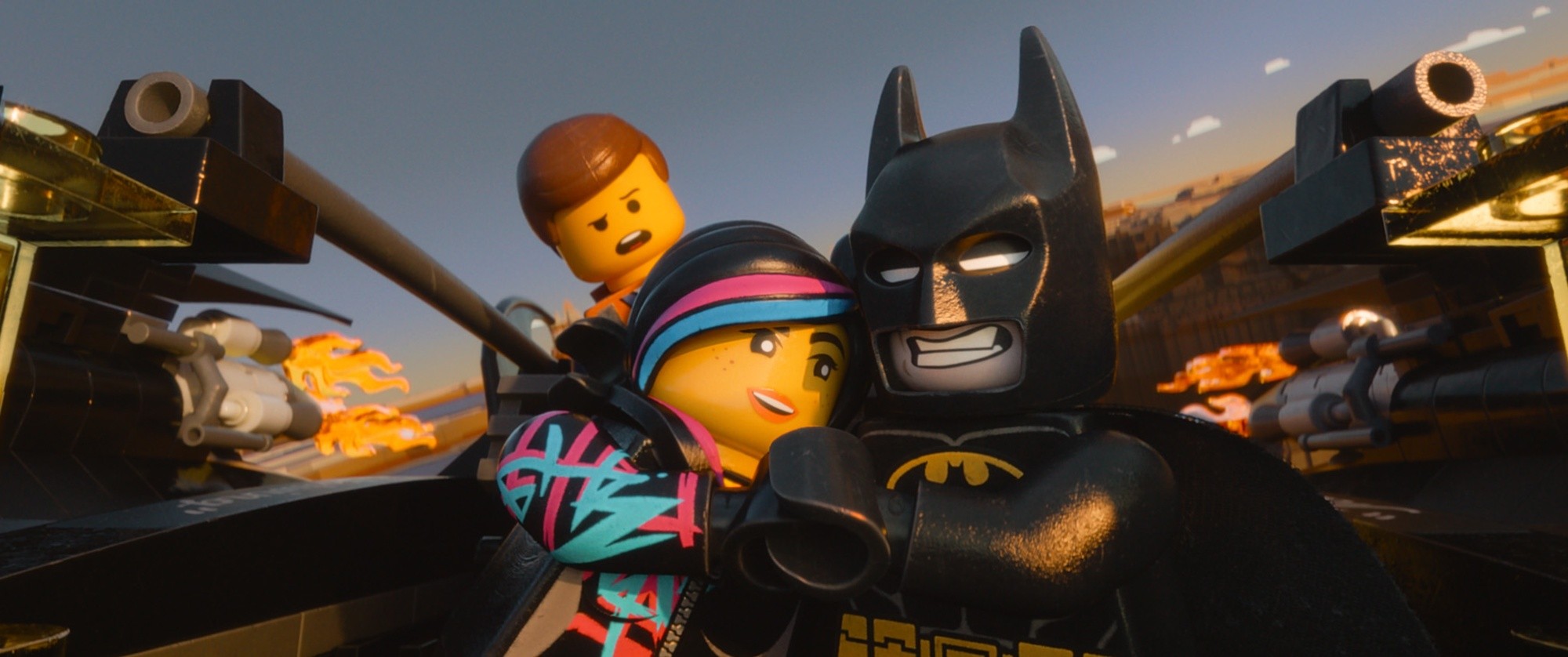 Emmet, Lucy and Batman from Warner Bros. Pictures' The Lego Movie (2014)