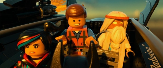 Lucy, Emmet and Vitruvius from Warner Bros. Pictures' The Lego Movie (2014)