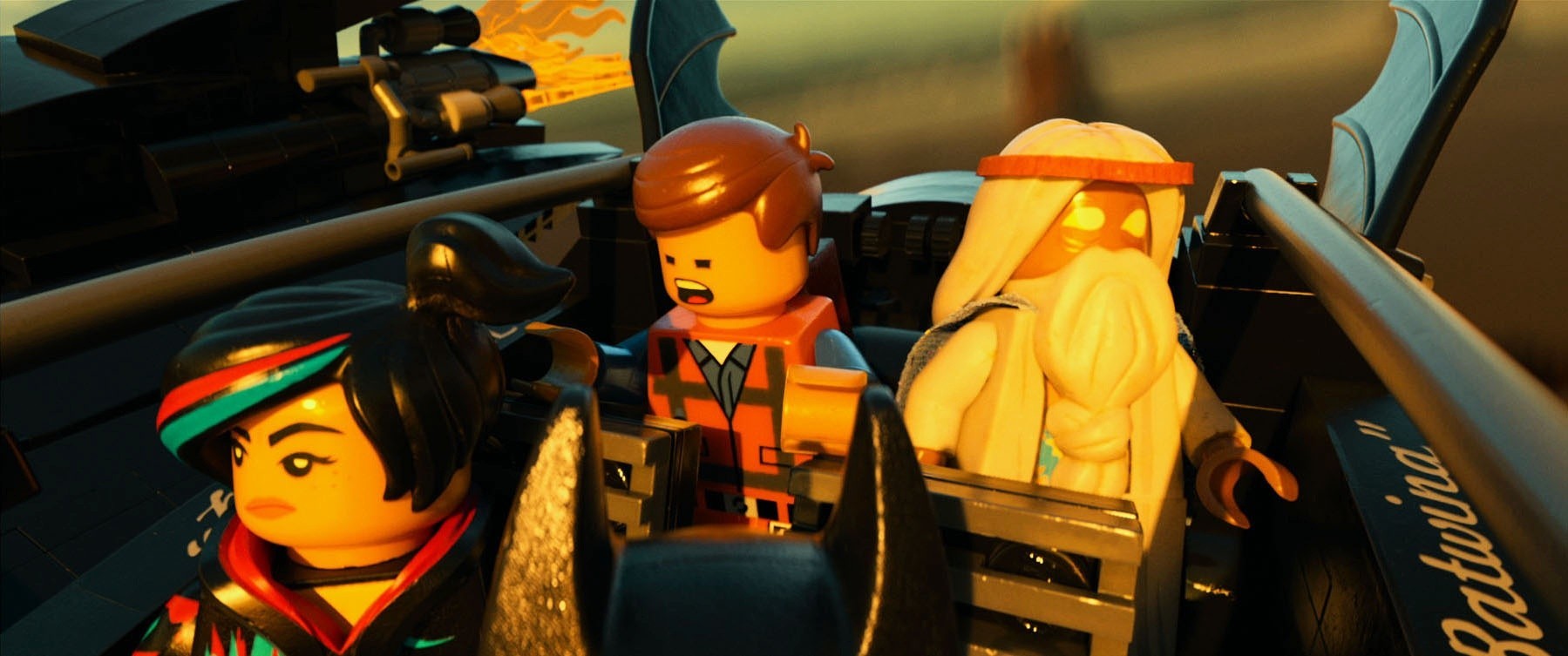 Lucy, Emmet and Vitruvius from Warner Bros. Pictures' The Lego Movie (2014)