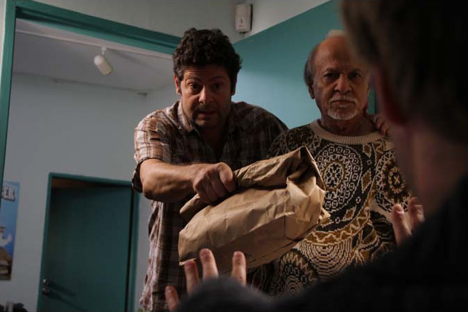 Kirk Baltz stars as Joel and Gerry Bednob stars as Radko in Screen Media's The Lie (2011)