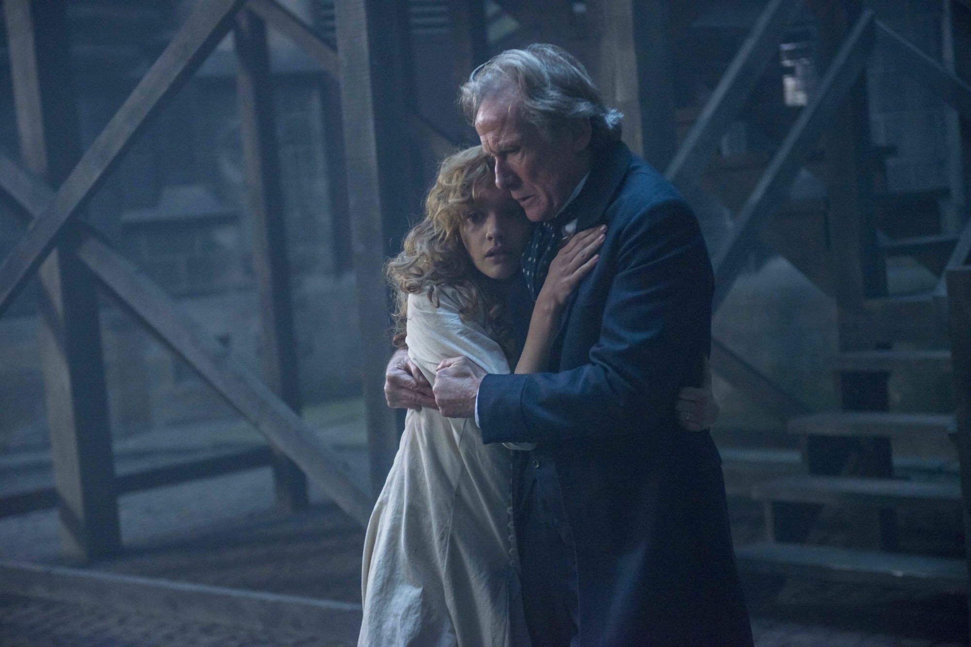 Olivia Cooke stars as Lizzie Cree and Bill Nighy stars as John Kildare in RLJ Entertainment's The Limehouse Golem (2017)