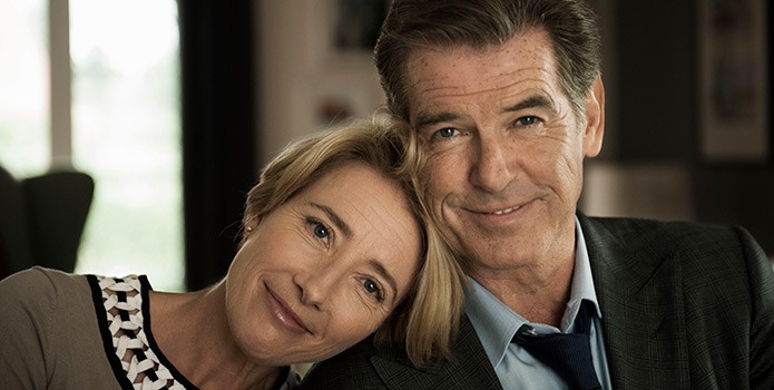 Emma Thompson stars as Kate and Pierce Brosnan stars as Richard in Ketchup Entertainment's The Love Punch (2014)