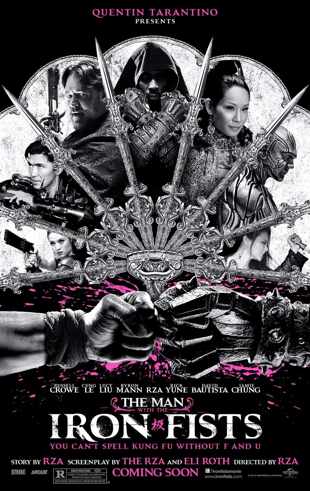 Rick Yune, Russell Crowe, RZA, Lucy Liu, Dave Bautista, Jamie Chung