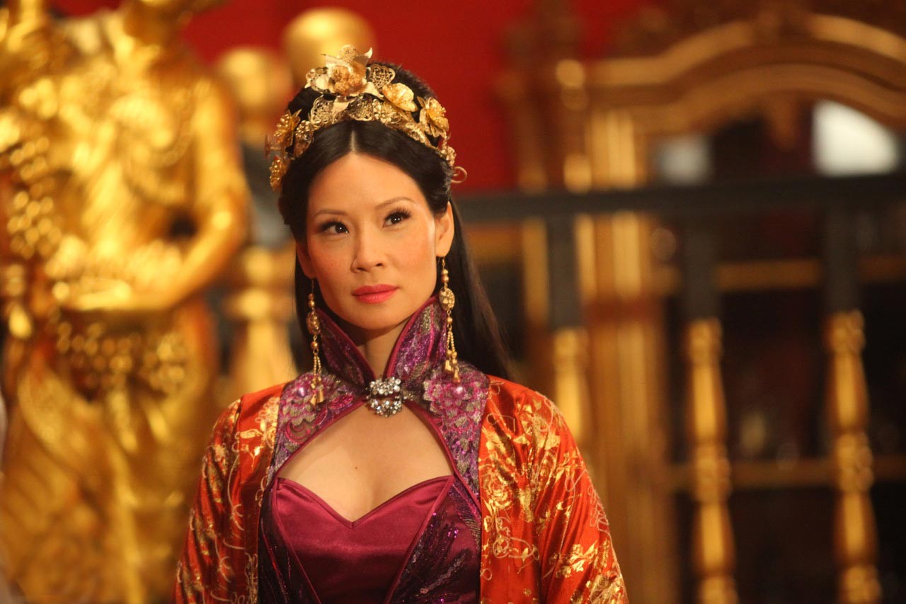 Lucy Liu stars as Madame Blossom in Universal Pictures' The Man with the Iron Fists (2012)