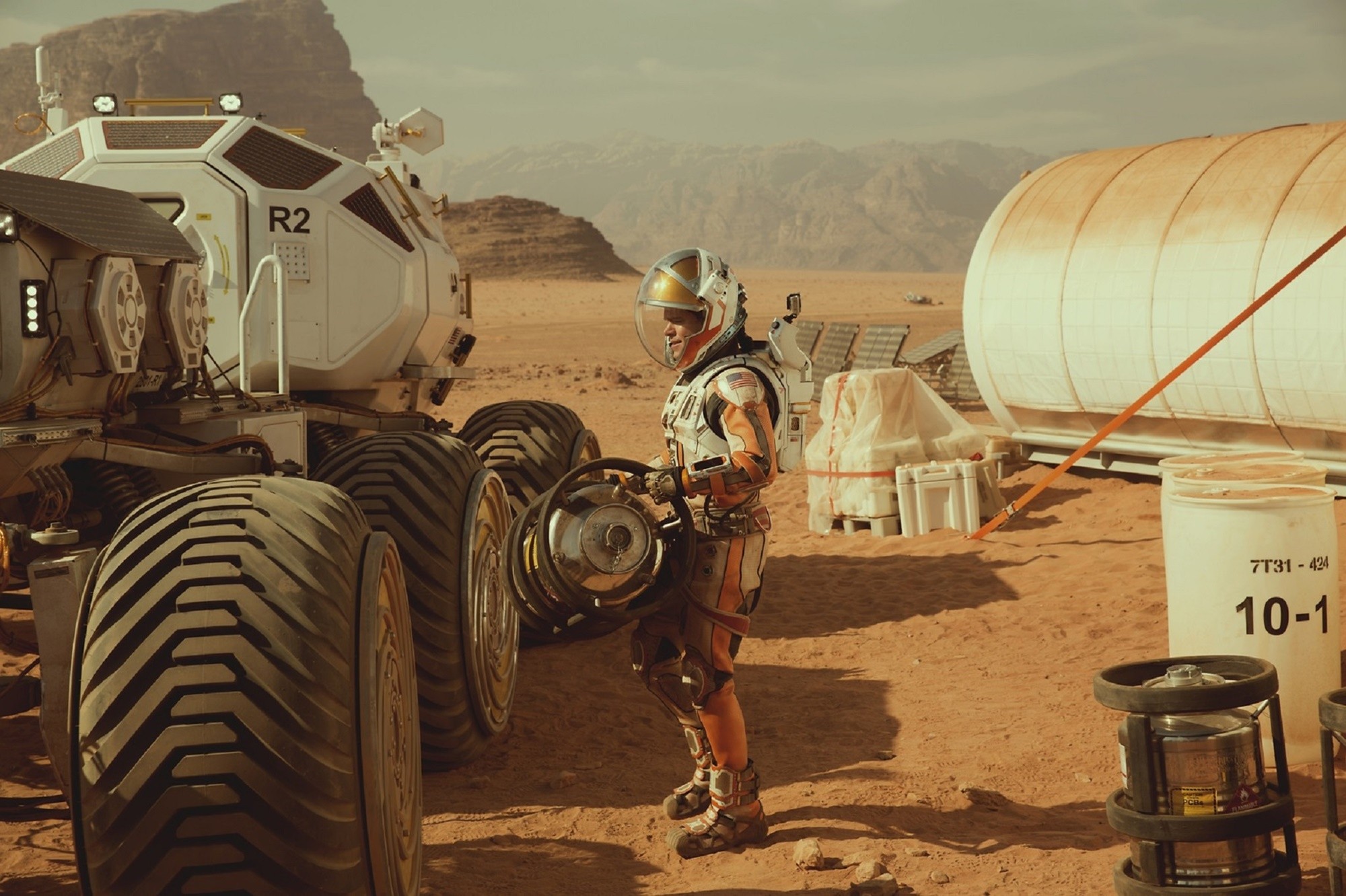 Matt Damon stars as Mark Watney in 20th Century Fox's The Martian (2015)