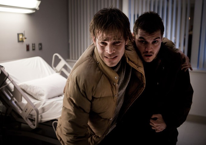Stephen Dorff (stars as Jerry Lee Flannigan) and Emile Hirsch in Polsky Films' The Motel Life (2013)