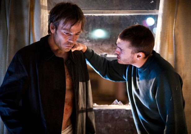 Stephen Dorff (stars as Jerry Lee Flannigan) and Emile Hirsch in Polsky Films' The Motel Life (2013)
