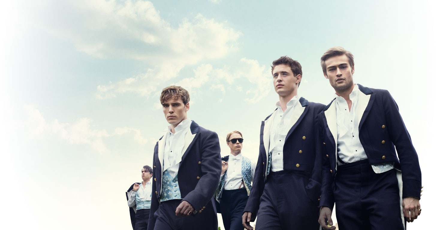 Jack Farthing, Freddie Fox, Max Irons and Douglas Booth in IFC Films' The Riot Club (2015)