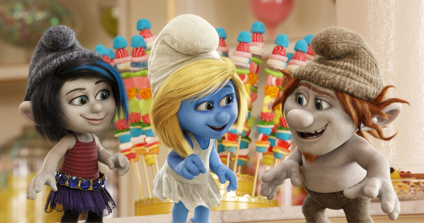 Vexy, Smurfette and Hackus from Columbia Pictures' The Smurfs 2 (2013)