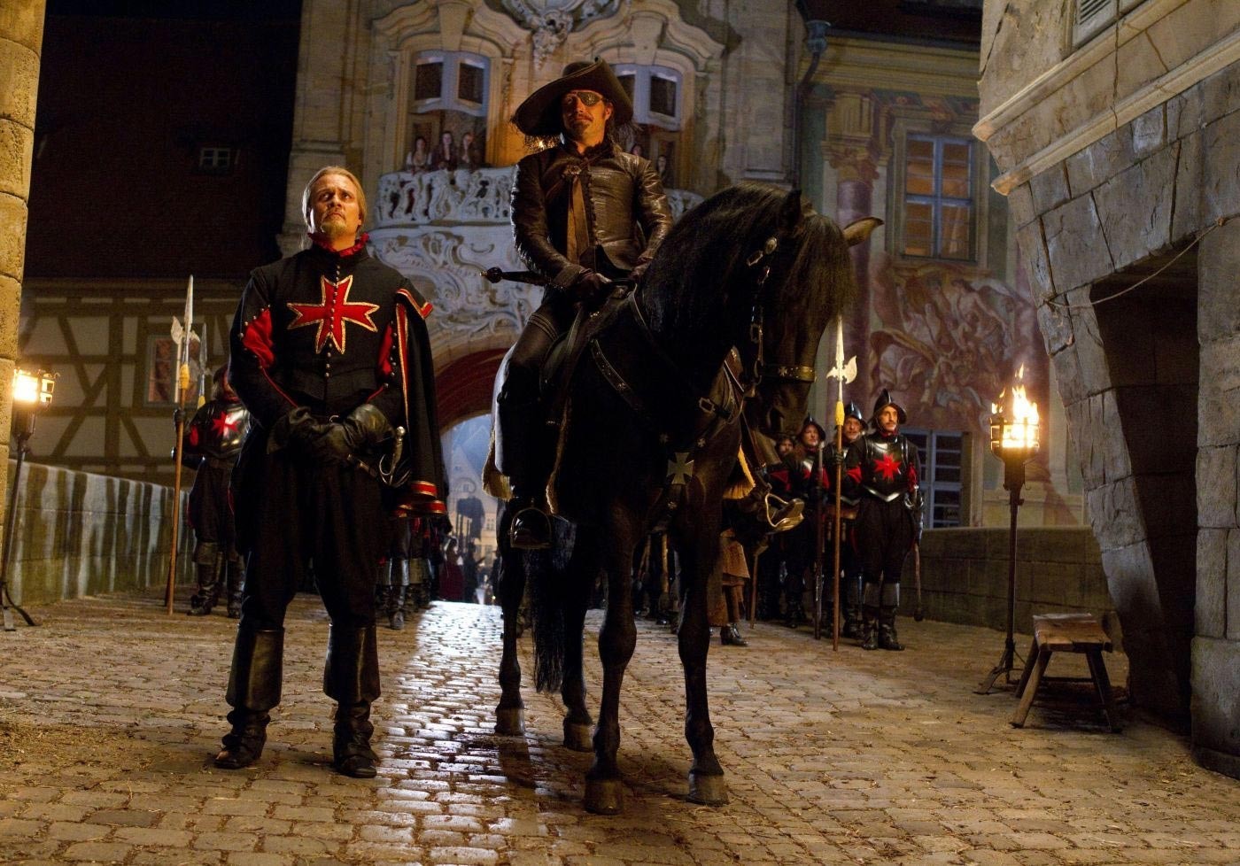 Mads Mikkelsen stars as Rochefort and Carsten Norgaard stars as Jussac in Summit Entertainment's The Three Musketeers (2011)