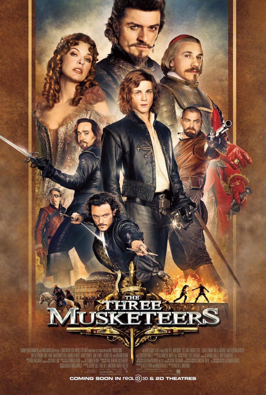 Poster of Summit Entertainment's The Three Musketeers (2011)