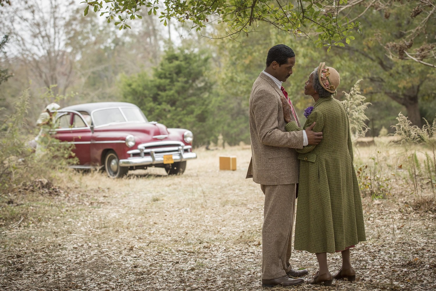 Blair Underwood stars as Ludie Watts and Cicely Tyson stars as Mrs. Watts in Lifetime's The Trip to Bountiful (2014). Photo credit by Bob Mahoney.