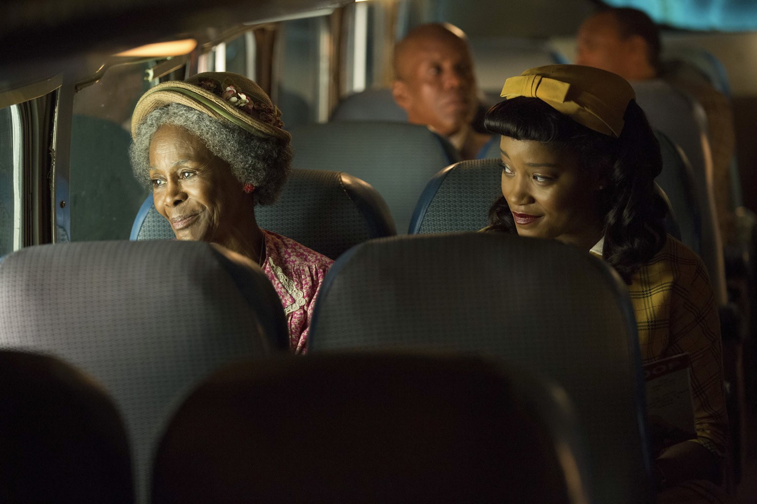Cicely Tyson stars as Mrs. Watts and Keke Palmer stars as Thelma in Lifetime's The Trip to Bountiful (2014). Photo credit by Bob Mahoney.