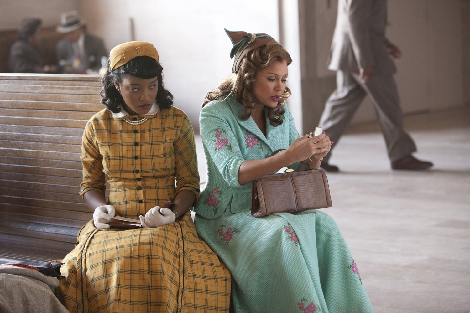 Keke Palmer stars as Thelma and Vanessa Williams stars as Jessie Mae Watts in Lifetime's The Trip to Bountiful (2014). Photo credit by Annette Brown.