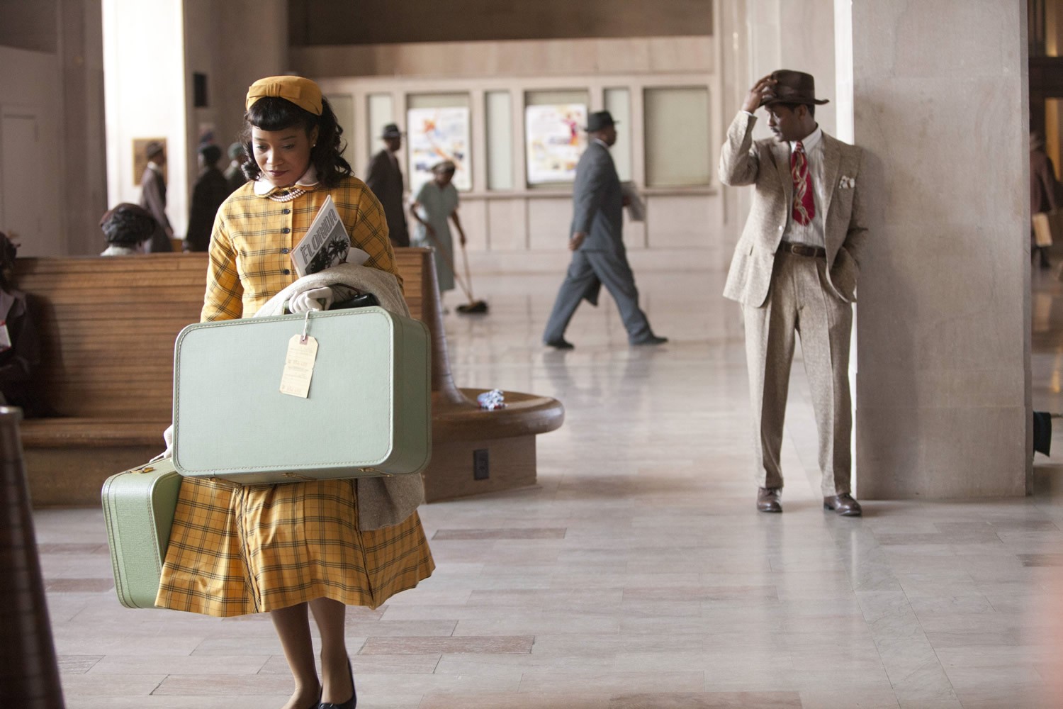 Keke Palmer stars as Thelma and Blair Underwood stars as Ludie Watts in Lifetime's The Trip to Bountiful (2014). Photo credit by Annette Brown.