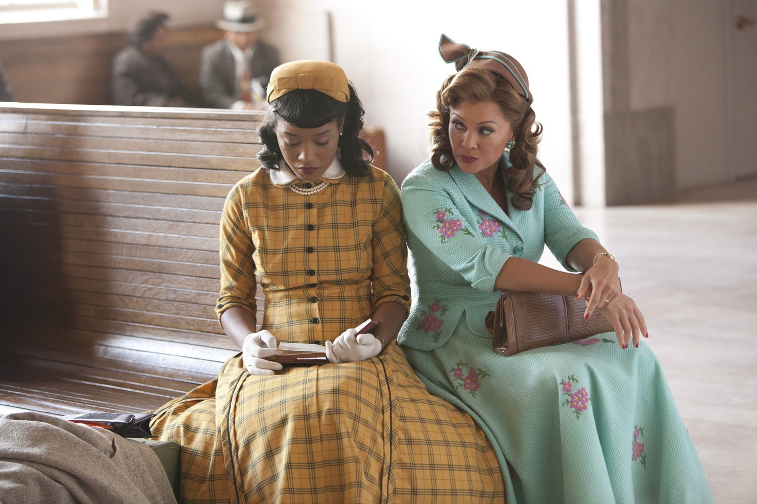 Keke Palmer stars as Thelma and Vanessa Williams stars as Jessie Mae Watts in Lifetime's The Trip to Bountiful (2014). Photo credit by Annette Brown.