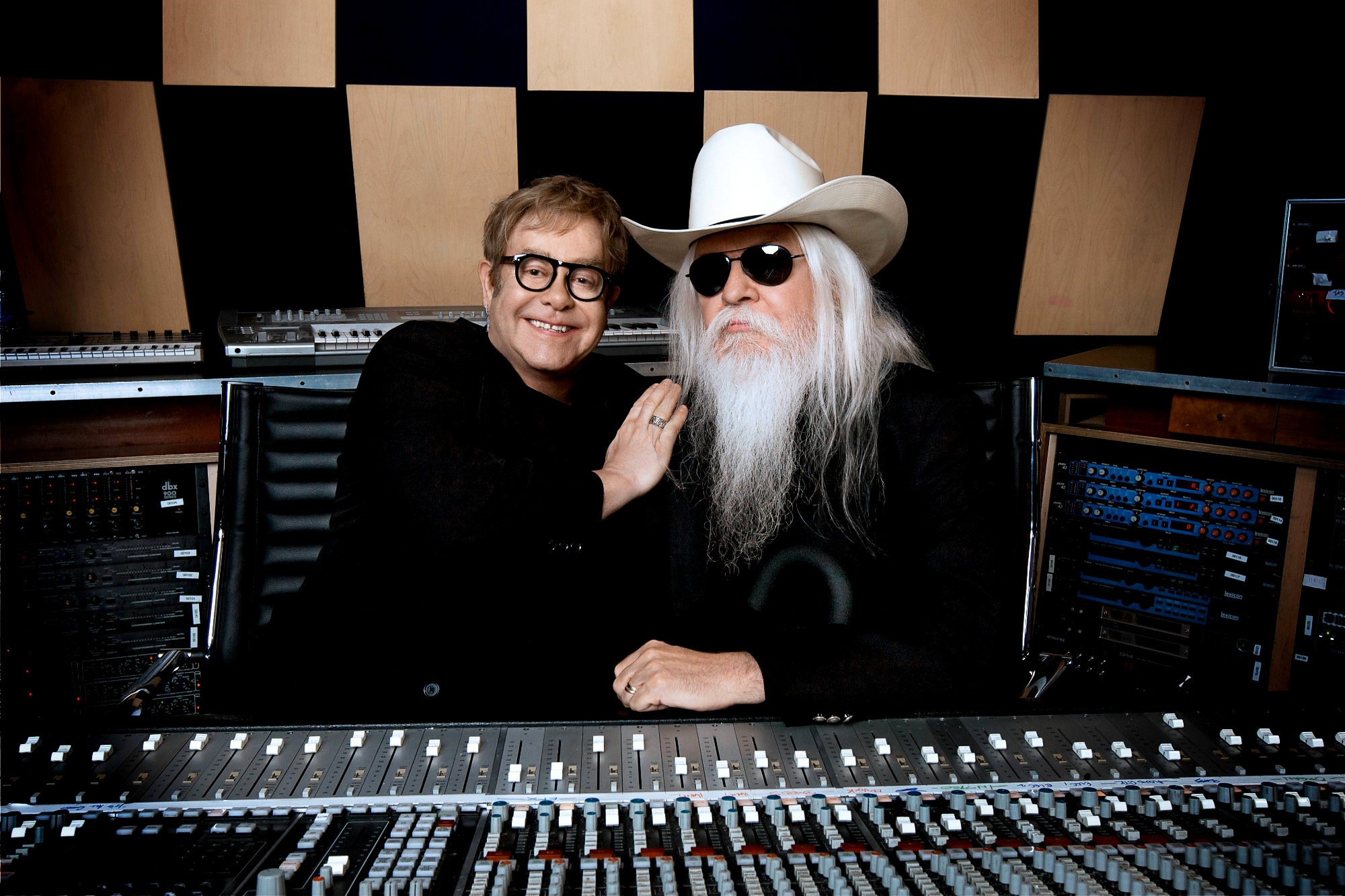 Elton John and Leon Russell in HBO Films' The Union (2012)