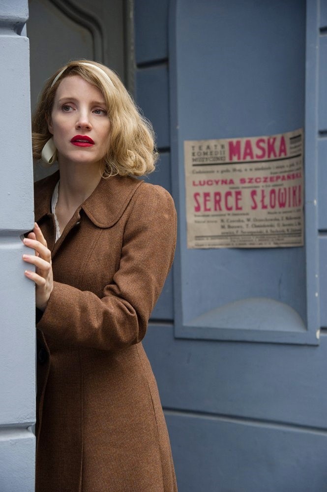 Jessica Chastain stars as Antonina Zabinski in Focus Features' The Zookeeper's Wife (2017)