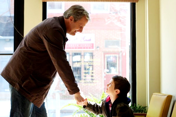 Jeff Daniels stars as Arlen Faber and Max Antisell stars as Alex in Magnolia Pictures' The Answer Man (2009)