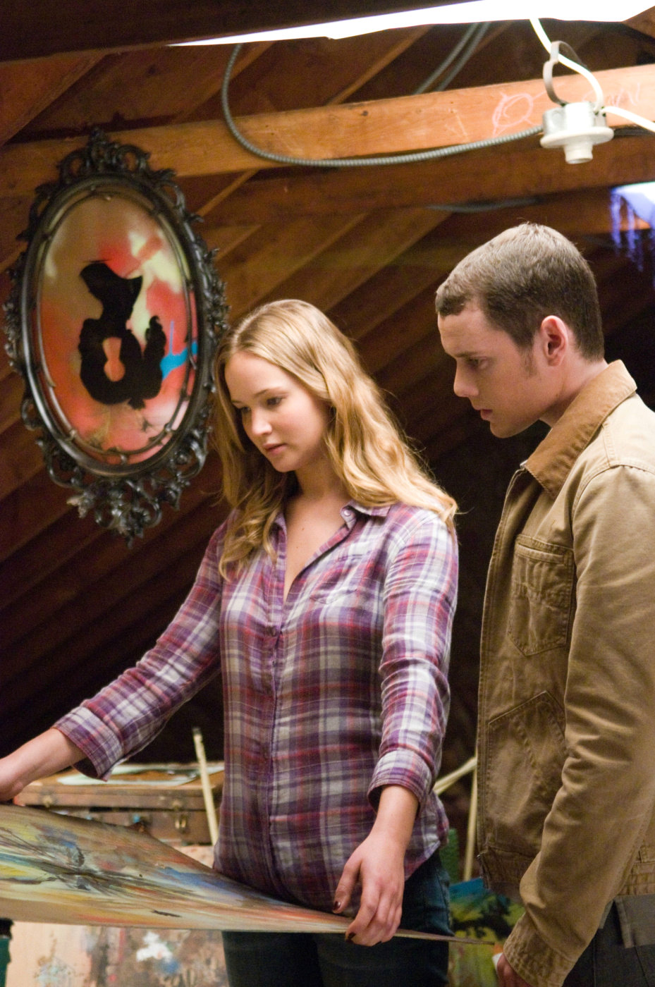 Jennifer Lawrence stars as Norah and Anton Yelchin stars as Porter Black in Summit Entertainment's The Beaver (2011)
