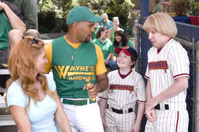 Reggie Jackson and David Spade in Columbia Pictures' The Benchwarmers (2006)