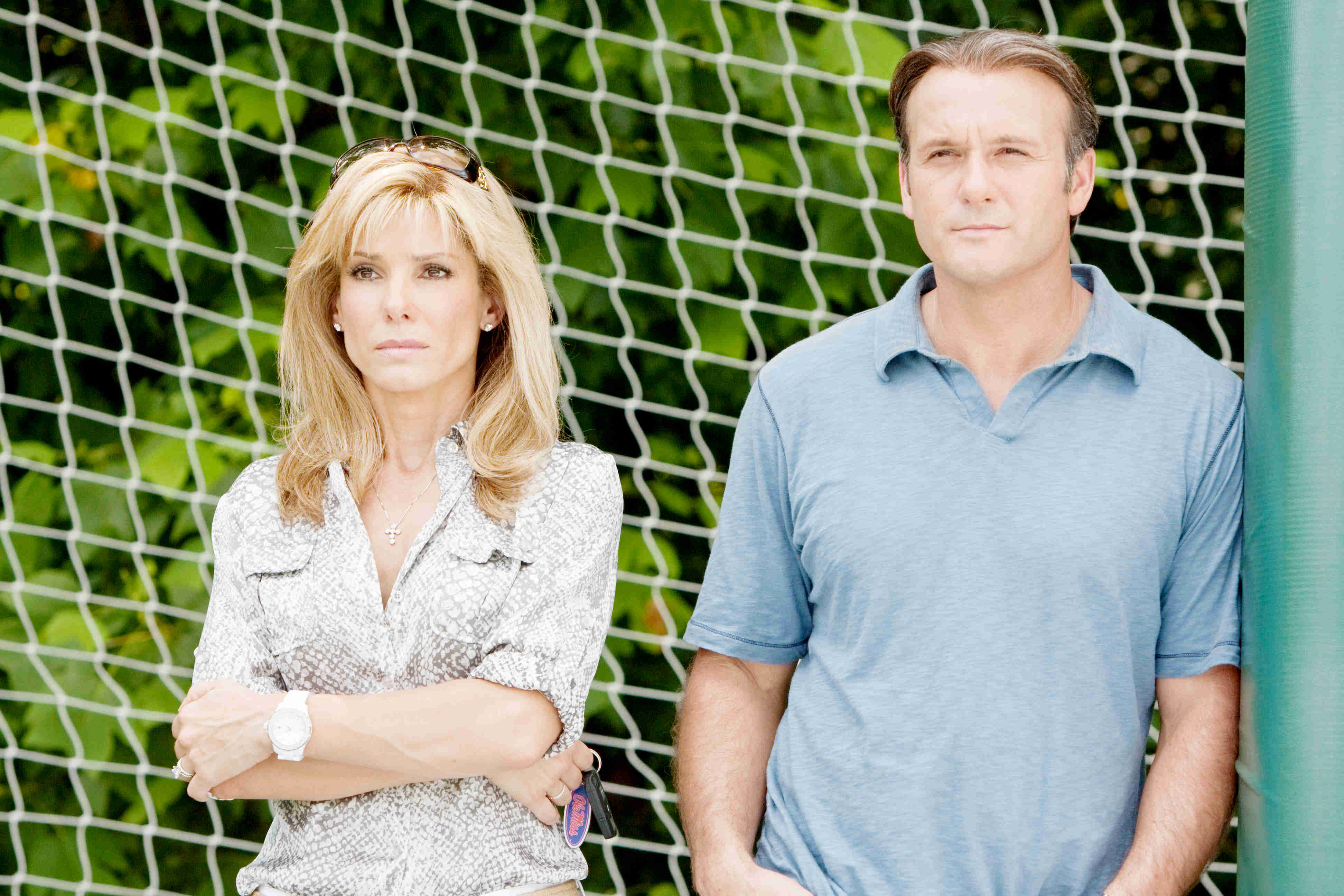 Sandra Bullock stars as Leigh Anne Touhy and Tim McGraw stars as Sean Tuohy in The 20th Century Fox's The Blind Side (2009)