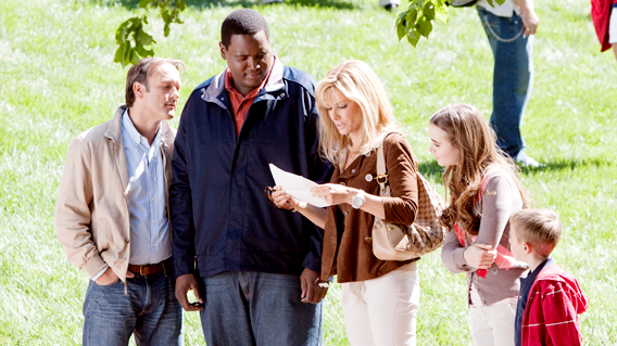 Tim McGraw, Quinton Aaron, Sandra Bullock, Lily Collins and Jae Head in The 20th Century Fox's The Blind Side (2009)